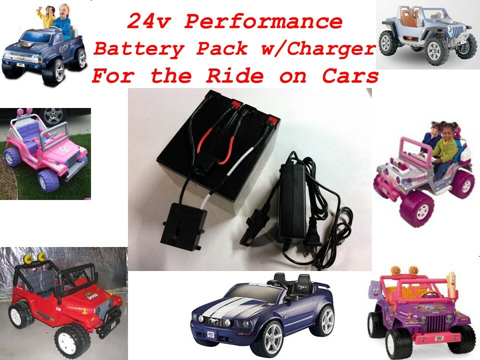 24V Conversion Kit UPGRADE for Ride on cars like Power Wheels (Battery/Charger)