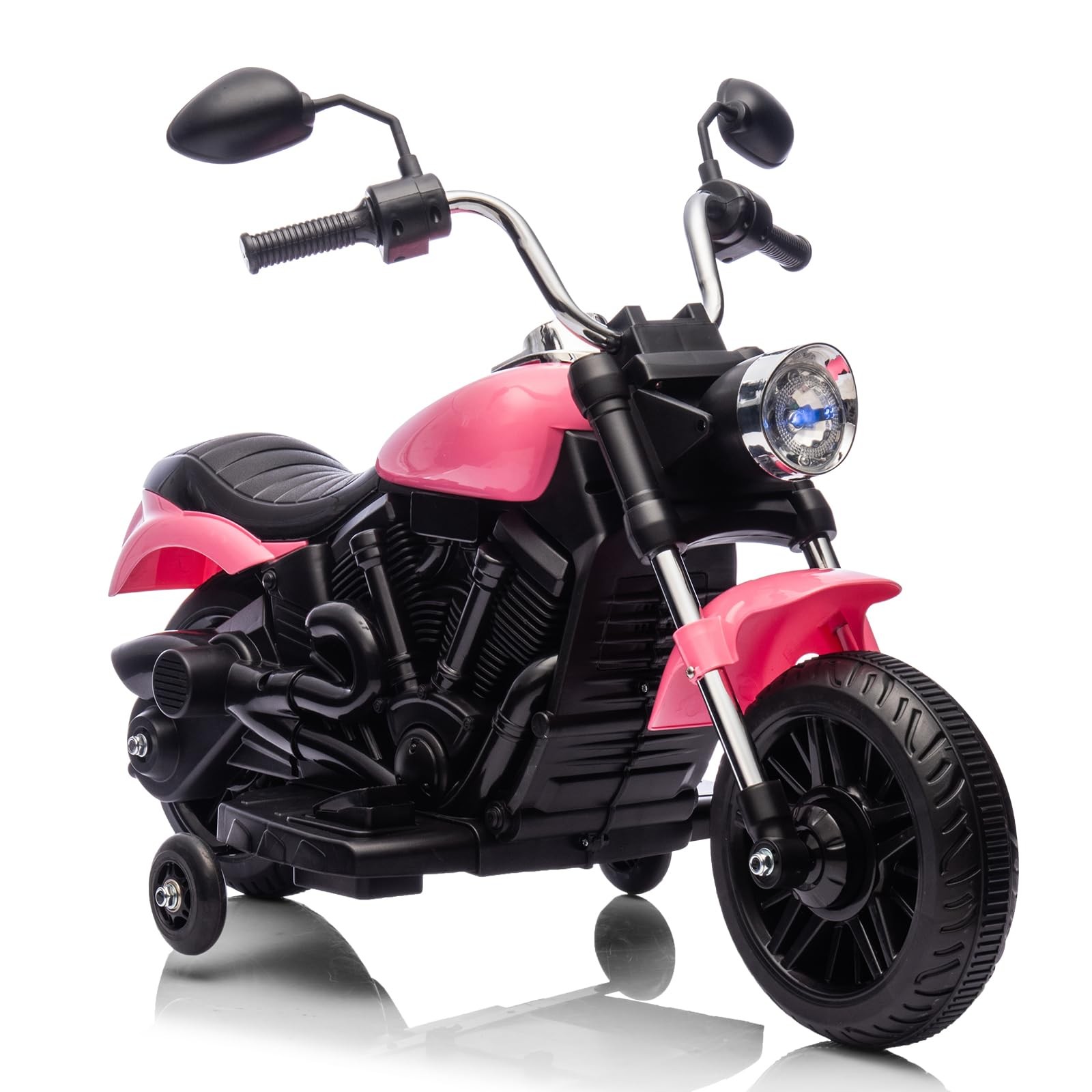Kids Motorcycle,12V Electric Motorcycle,Ride On Motorcycle w/Training Wheels