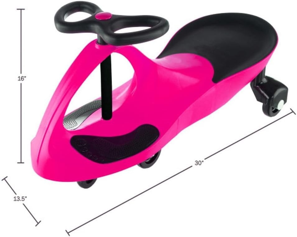 Wiggle Car Ride-On Toy for Kids 3+ – No Batteries, Just Twist & Go in Hot Pink