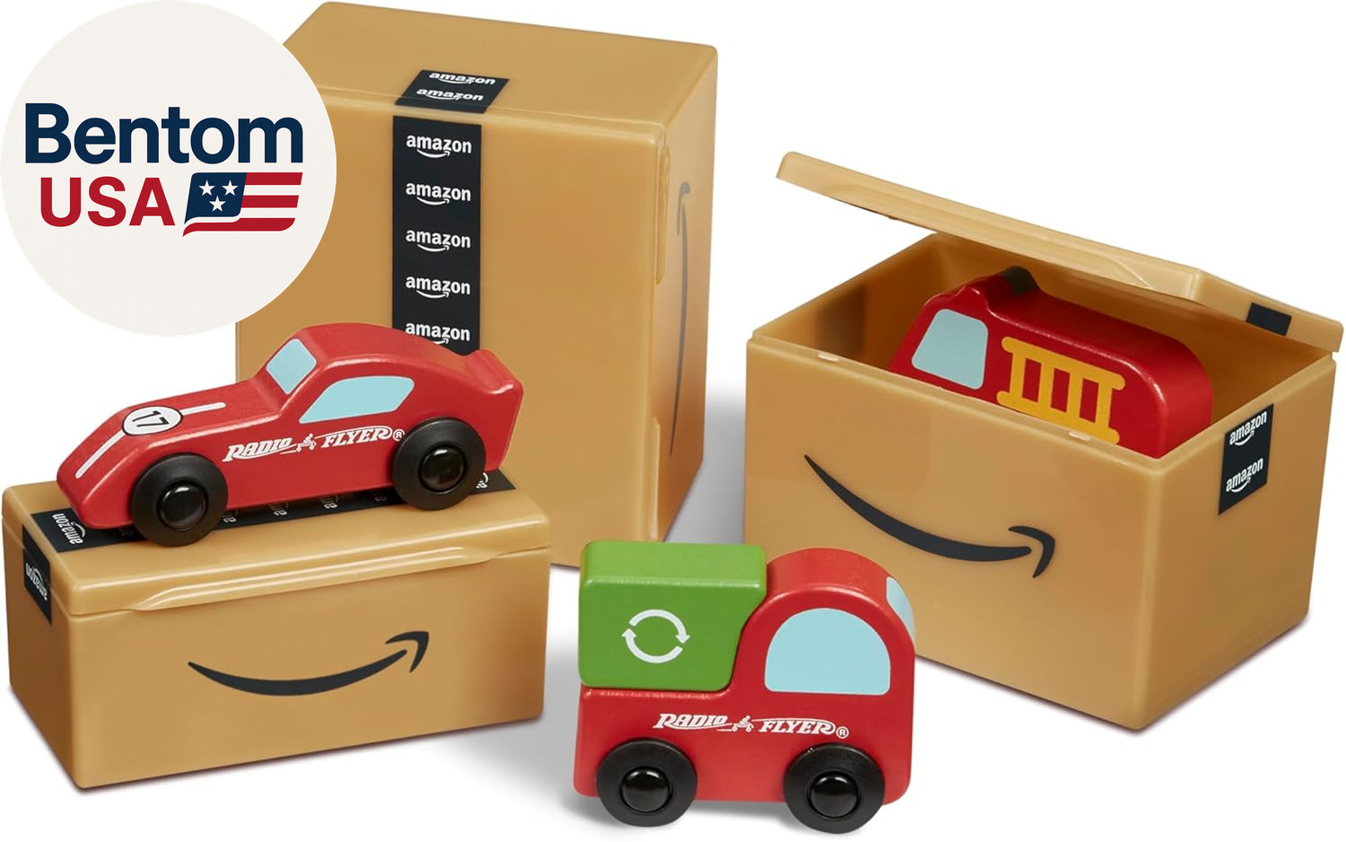 Amazon Delivery Van Ride on Toy for Kids, Blue Toddler Ride on Toy for Ages 2+,