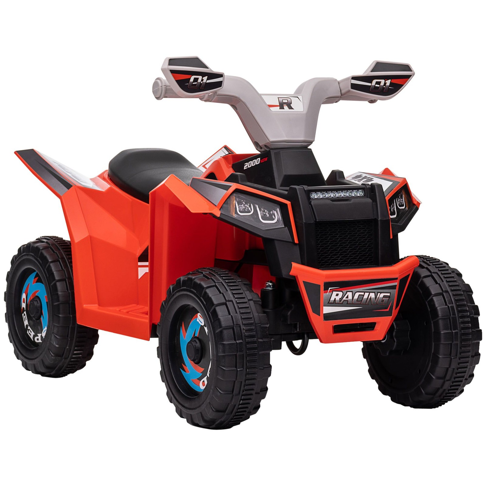 Battery Powered Kid ATV 6V Electric Four-Wheeler 55lb Red