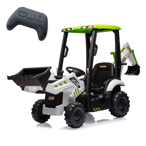 4in1 Ride on Excavator & Bulldozer 12V Kids Electric Vehicle with Remote Control