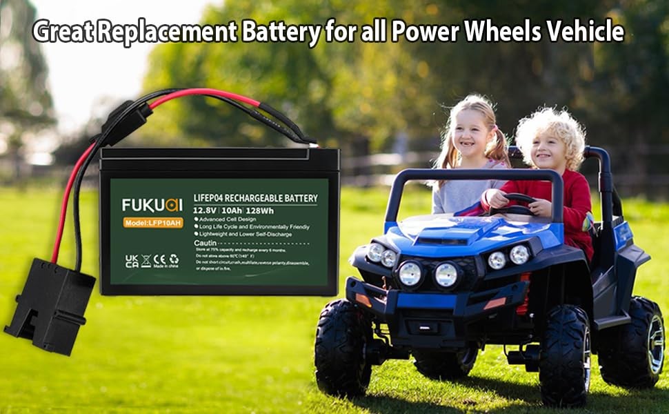 2000 Cycles Replacement Battery Compatible with Fisher-Price Power Wheels 12