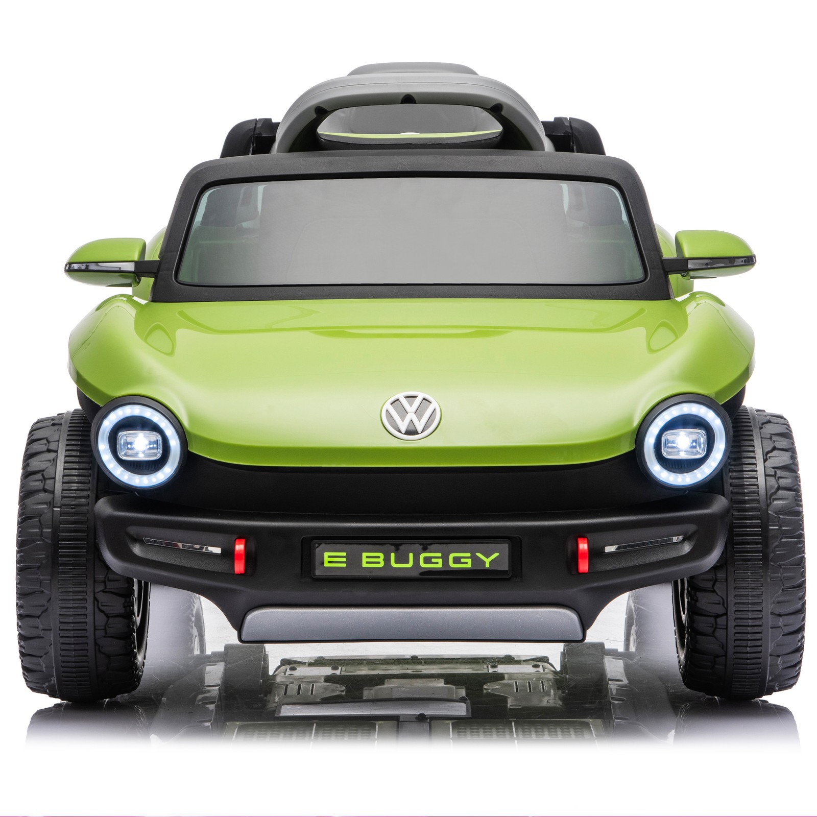 12V Licensed Volkswagen Beetle Kids Ride On Electric Car Speeds 1.5-2.5MPH Green