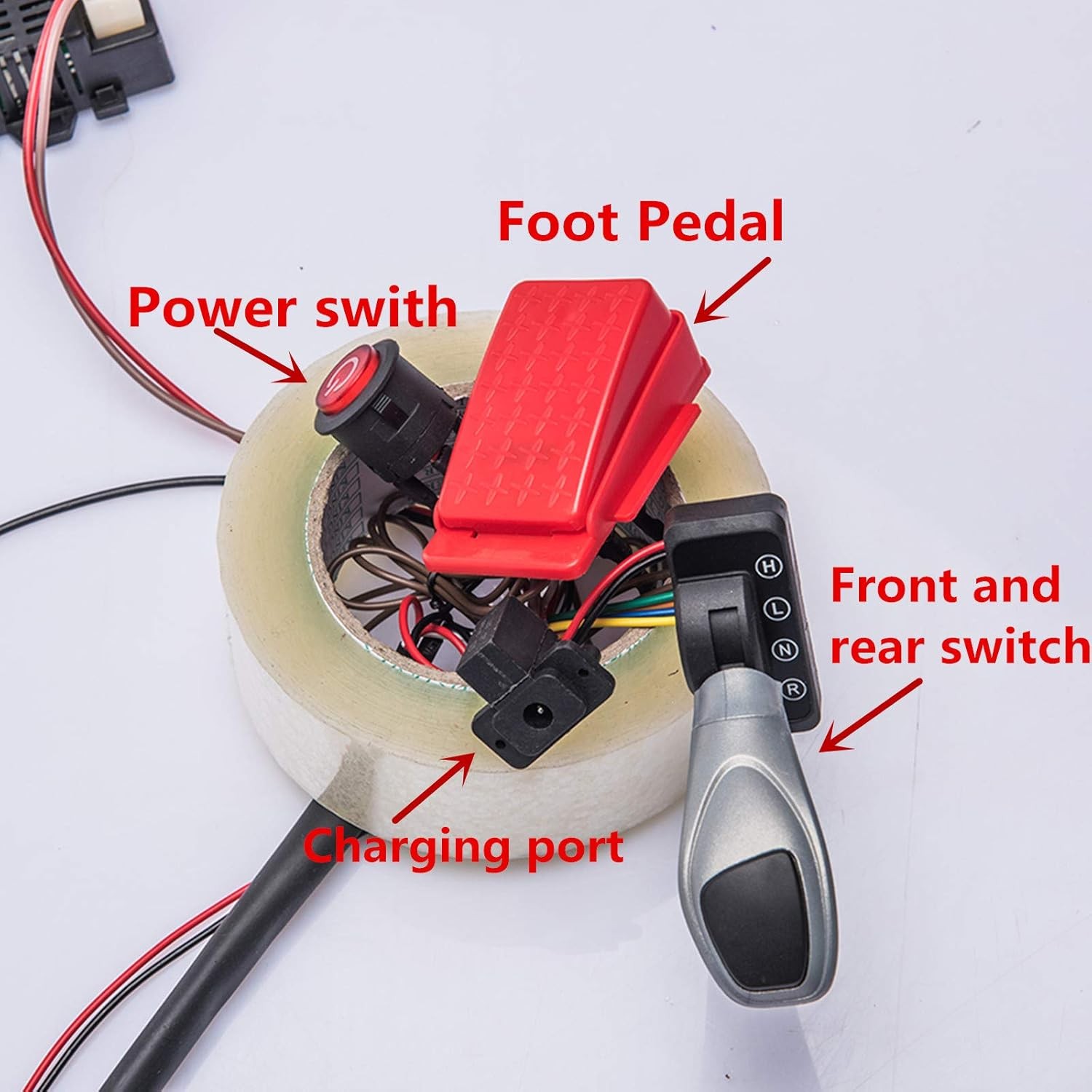 Kids Ride On Car 12V DIY Modified Harness Complete Set of Remote Control Circ…