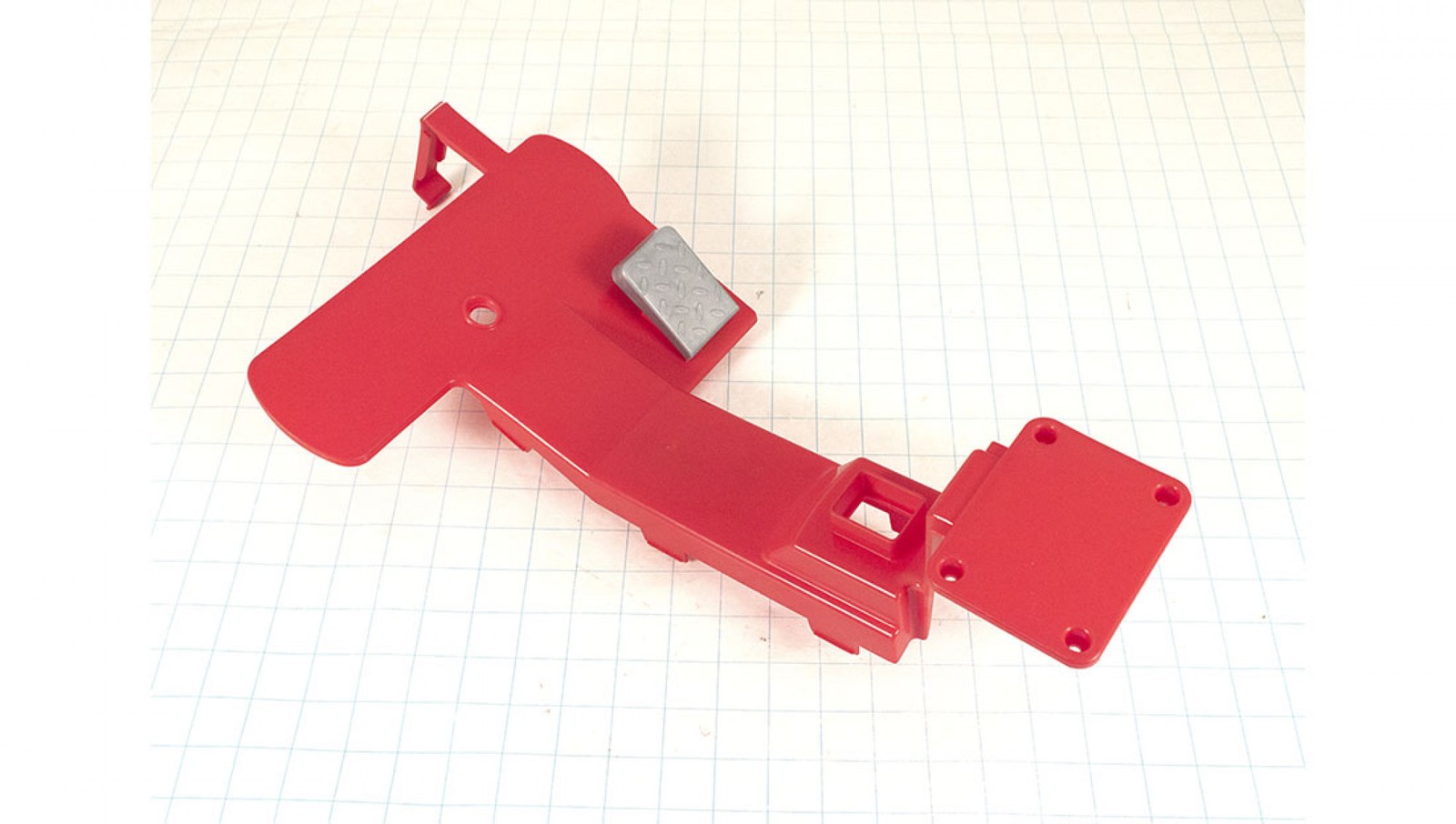 Appliance Factory Parts 3900-4436 Footboard Assembly DLX40 red