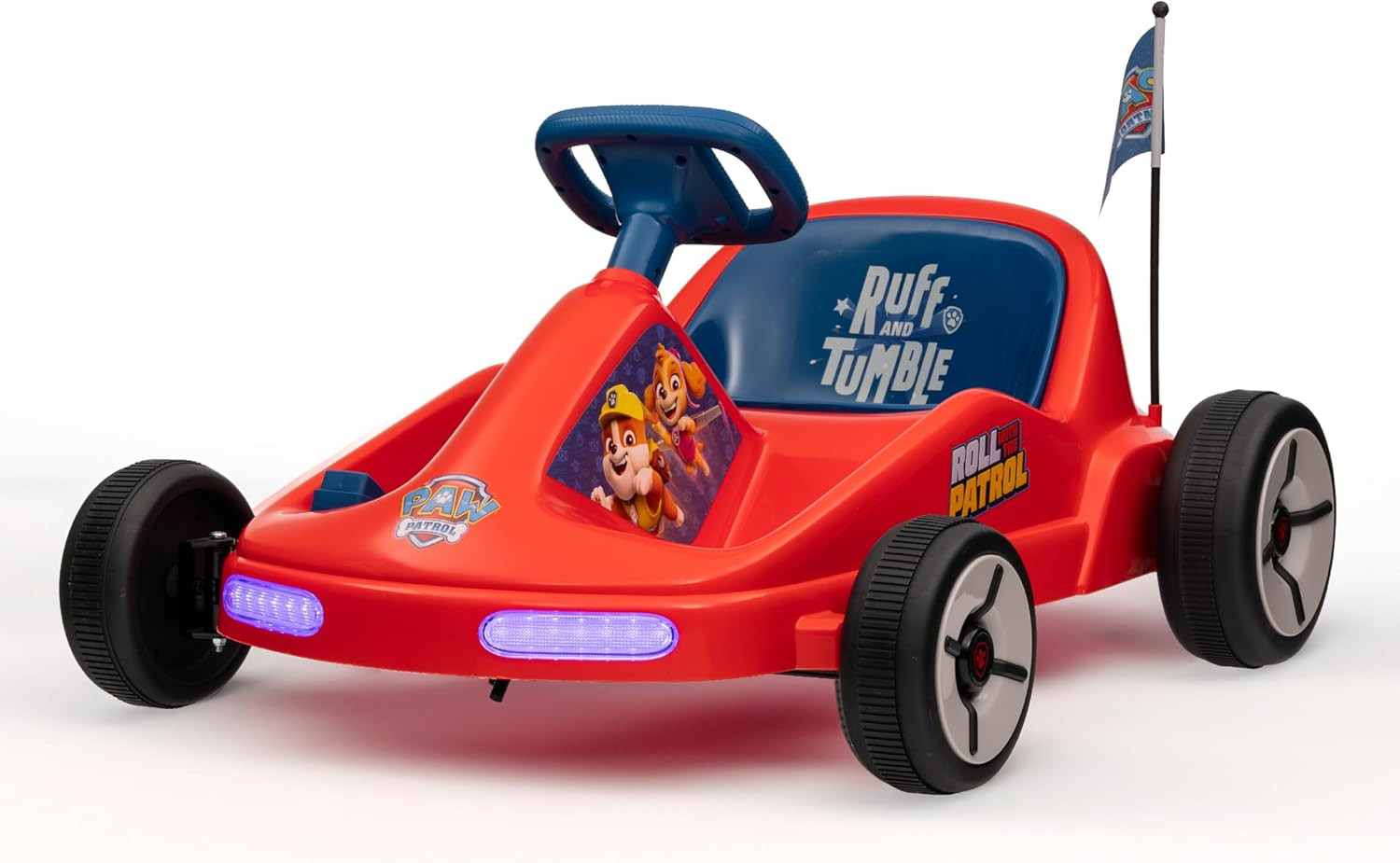 Paw Patrol Chase 6V Electric Go Kart for Kids Electric Ride-On Toy with Lights
