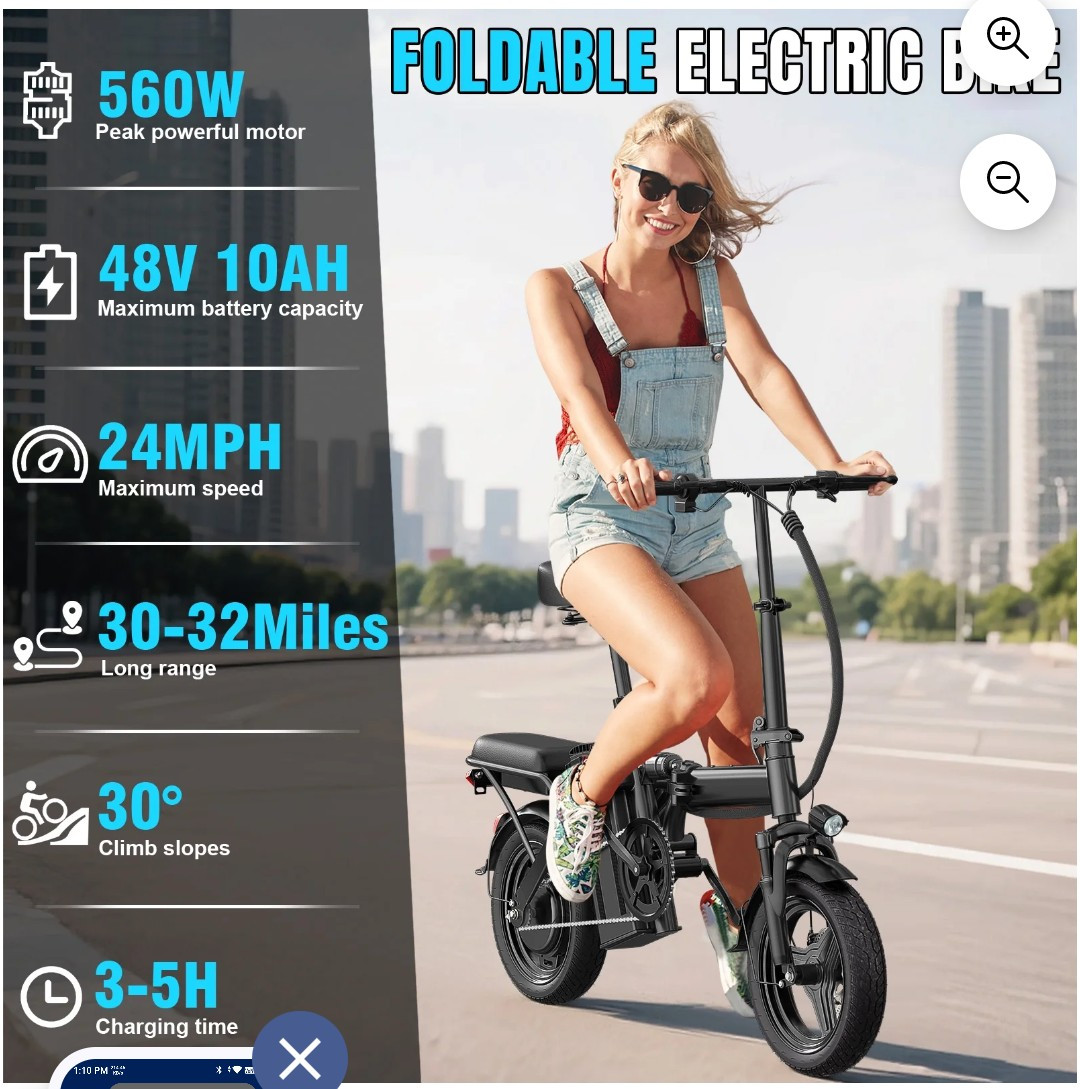 14″ wheels bike folding brand new just came out the box