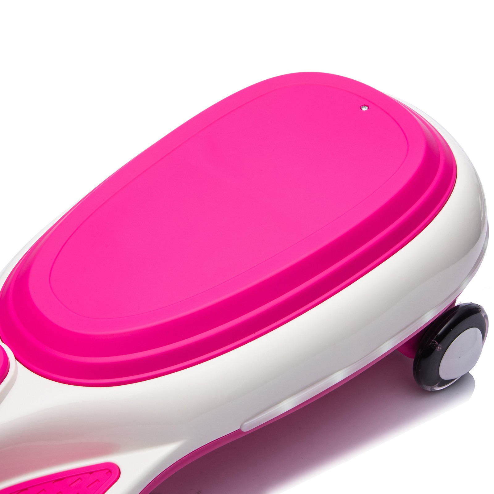 12V Kids Wiggle Car, 2-in-1 Design,LED Lights,PU Wheels,Bluetooth Music,Ages 3-8