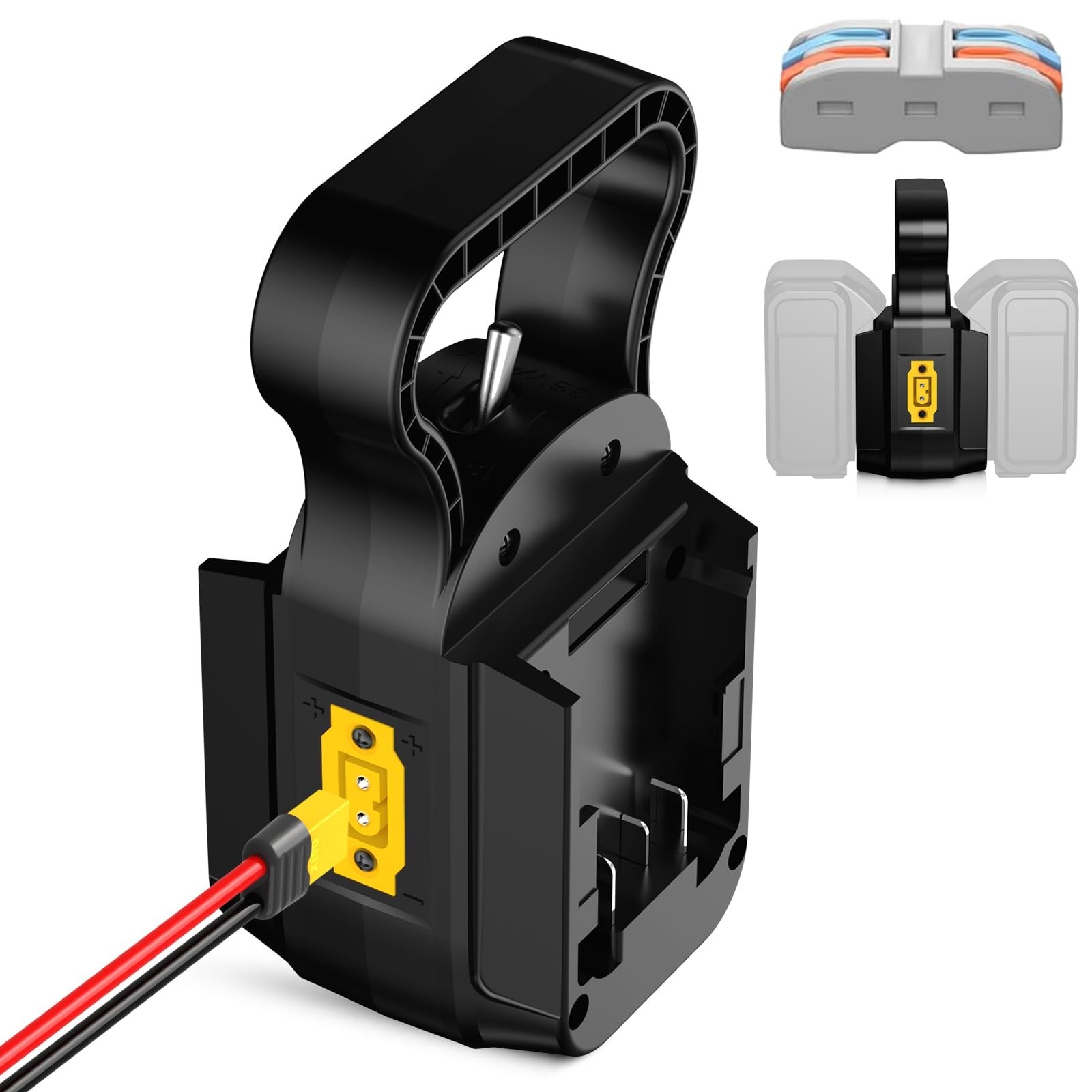2-in-1 Power Wheels Battery Adapter for Milwaukee M18 18V/36V, On/Off Switch, 14