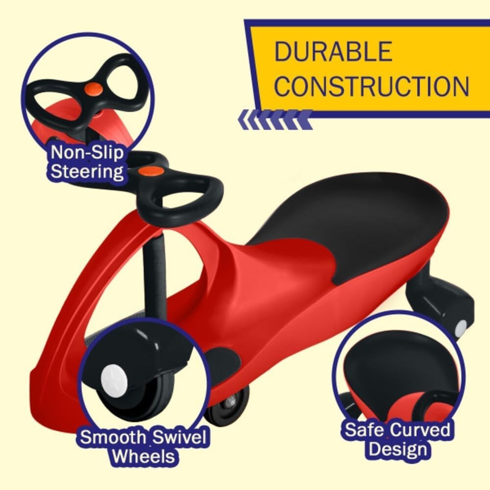 Wiggle Car – Ride on Toy for Ages 3 and Up – Toddler Ride on Toys with no Bat…