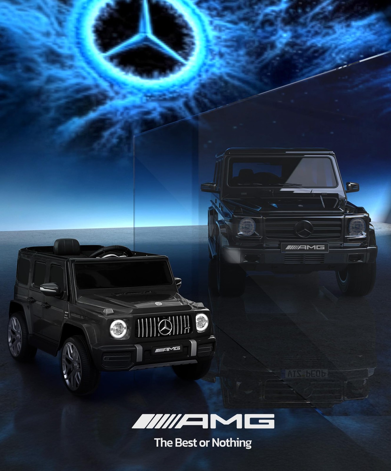 ELEMARA Licensed Mercedes-Benz AMG G63 Ride on Toys,12V Ride on Car