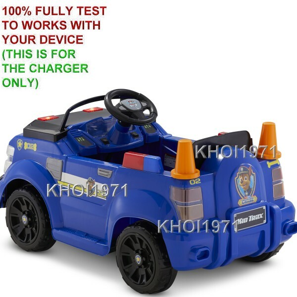 WALL charger AC adapter FOR KT1509WM KIDTRAX Paw Patrol CHASE Patrol ride on