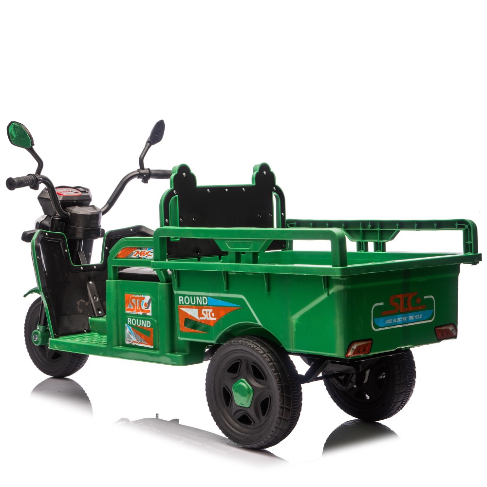 12V Electric Ride on Car 3-Wheel Cargo Truck with LED Music for Toddler Kids 3-6