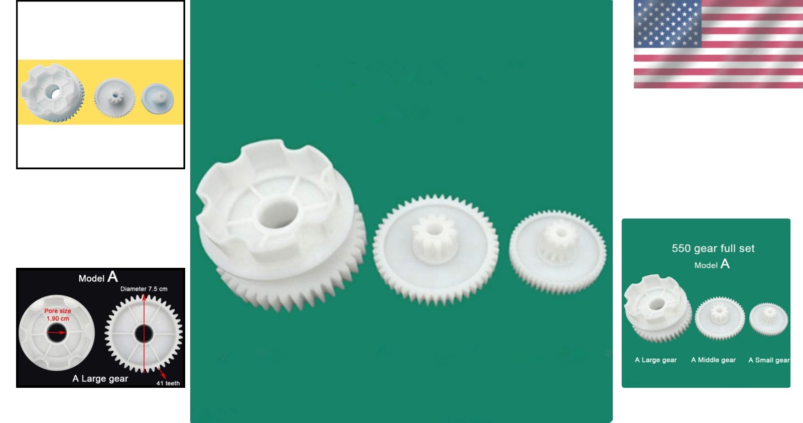Complete RS550 Gear Replacement for Children’s Ride-On Toys – Easy Installation