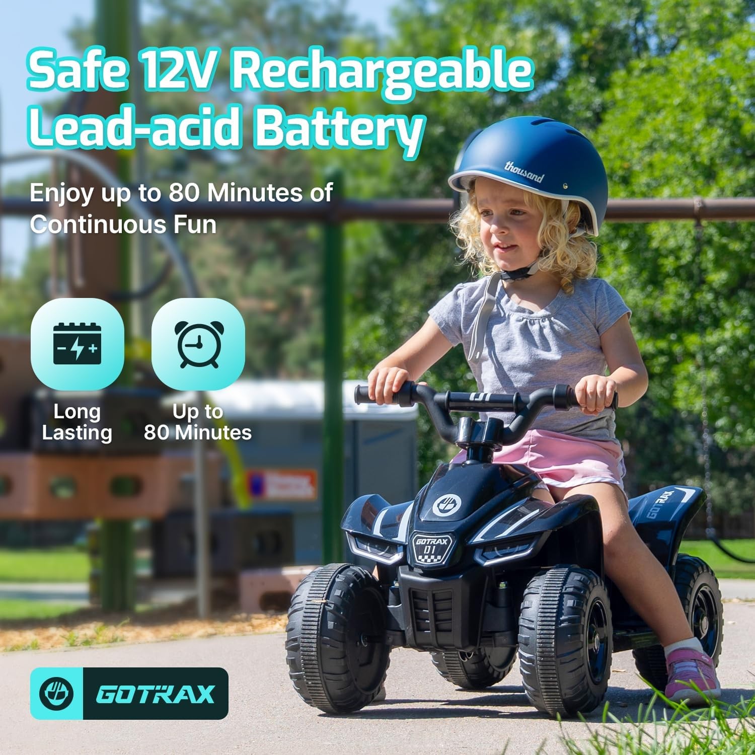 Gotrax RT1 Ride on Toy Toddlers 12V 80 Min 1.5 MPH