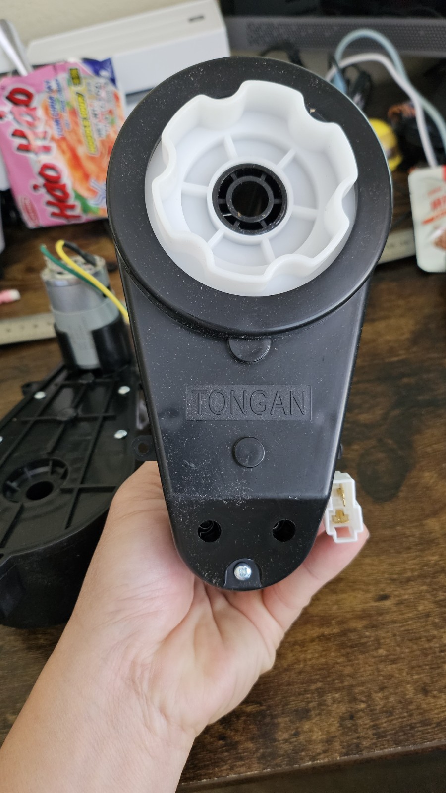 Pair of DC Motor 24V-200W 5,000rpm with gear box Replacement parts for ride