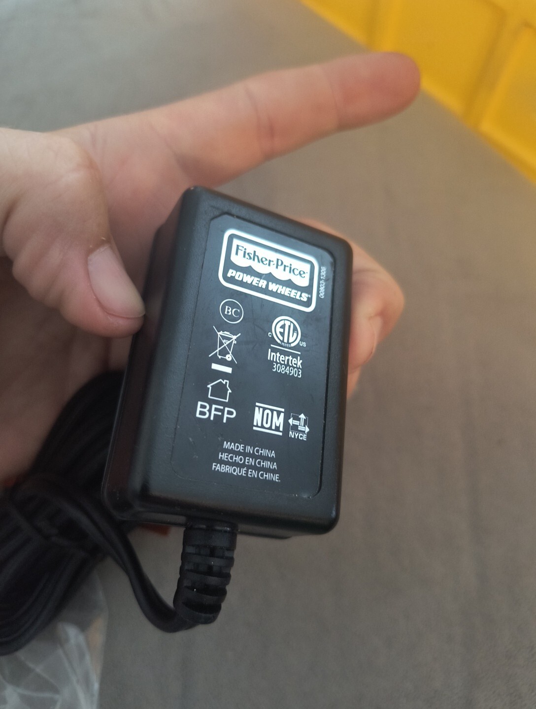 Fisher-Price Power Wheels. Class 2 Battery Charger. Model: 00801-2101