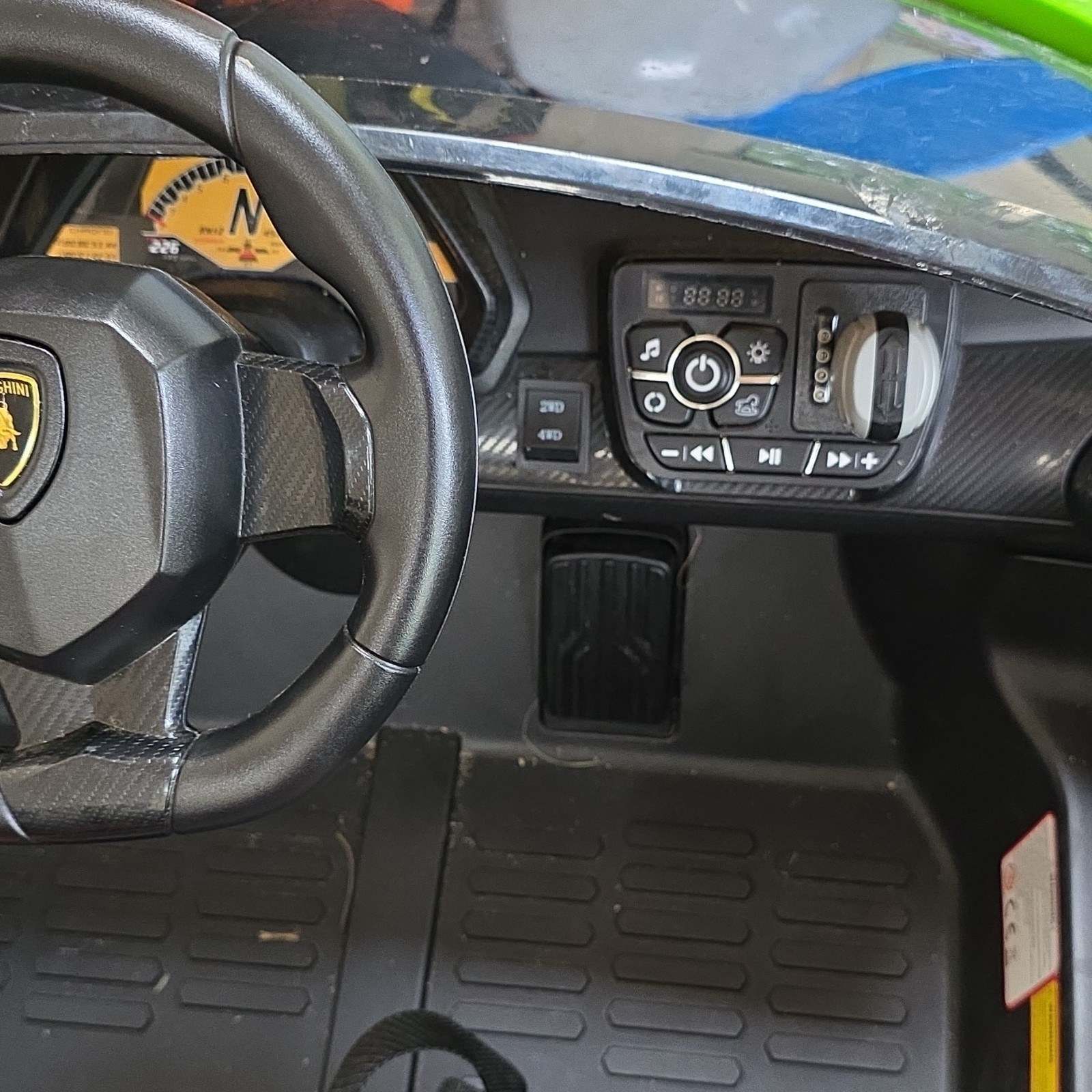 Lamborghini Green Battery-Powered Ride-On Car w/ Remote, Bluetooth, 2W or 4W