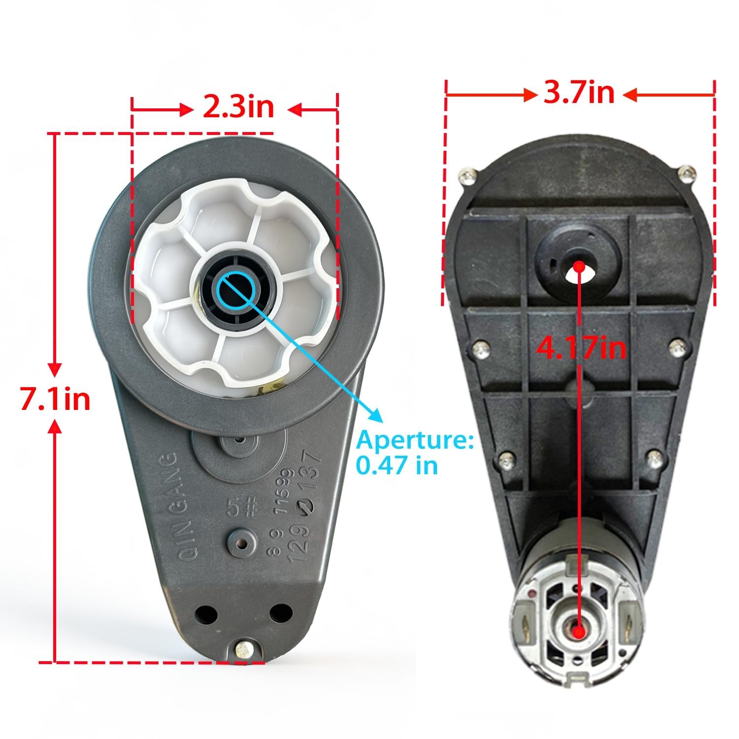 12V 40000RPM Motor Gearbox Upgrade for Kids Ride On Toys