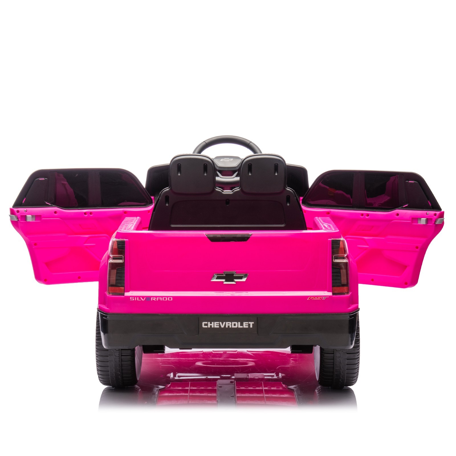 Licensed Silverado Ride on Truck 24V Electric Car 2 Seater with Remote for Kids