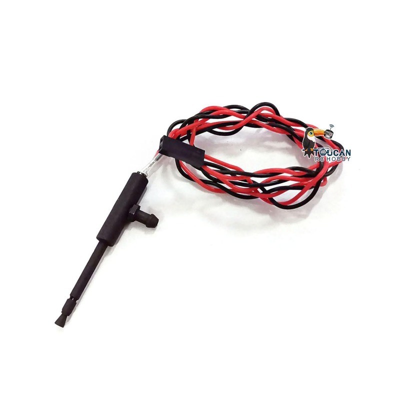 Metal Machine gun W/ LED For DIY Henglong 1/16 RC Tank Model Parts