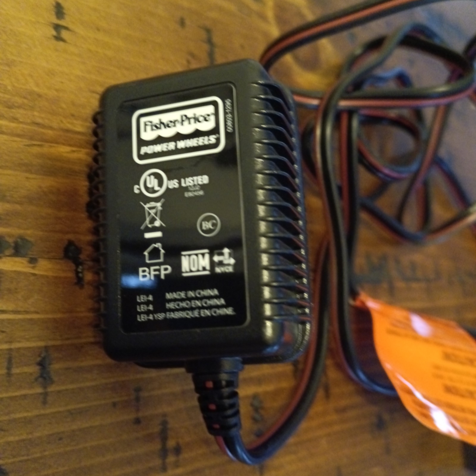 Fisher Price Power Wheels 12V Class 2 Battery Charger Wall Plug 00803-1295 ia