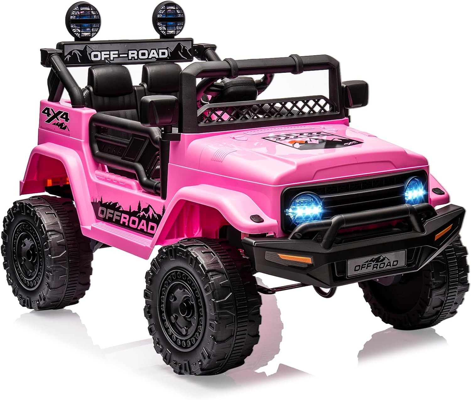 12V Kids Ride on Car Toy,3Rd Gear,Spring Suspension,Safety Brake and Bluetooth