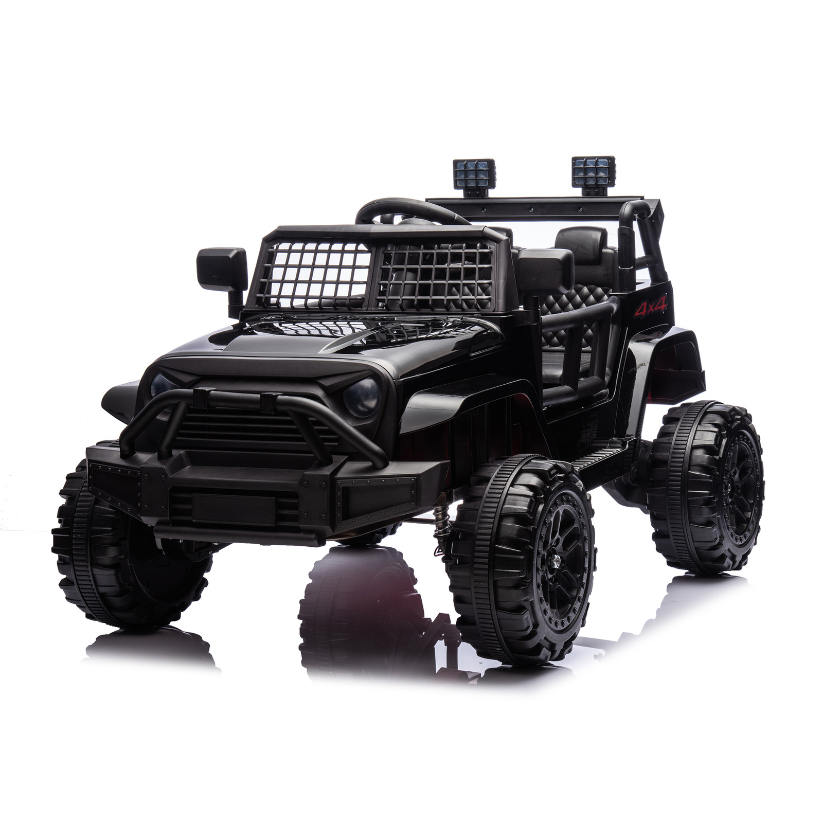 12V Freddo Ranger 4×4 Kids Ride On Truck Electric Toy Car RC Rem Control Black