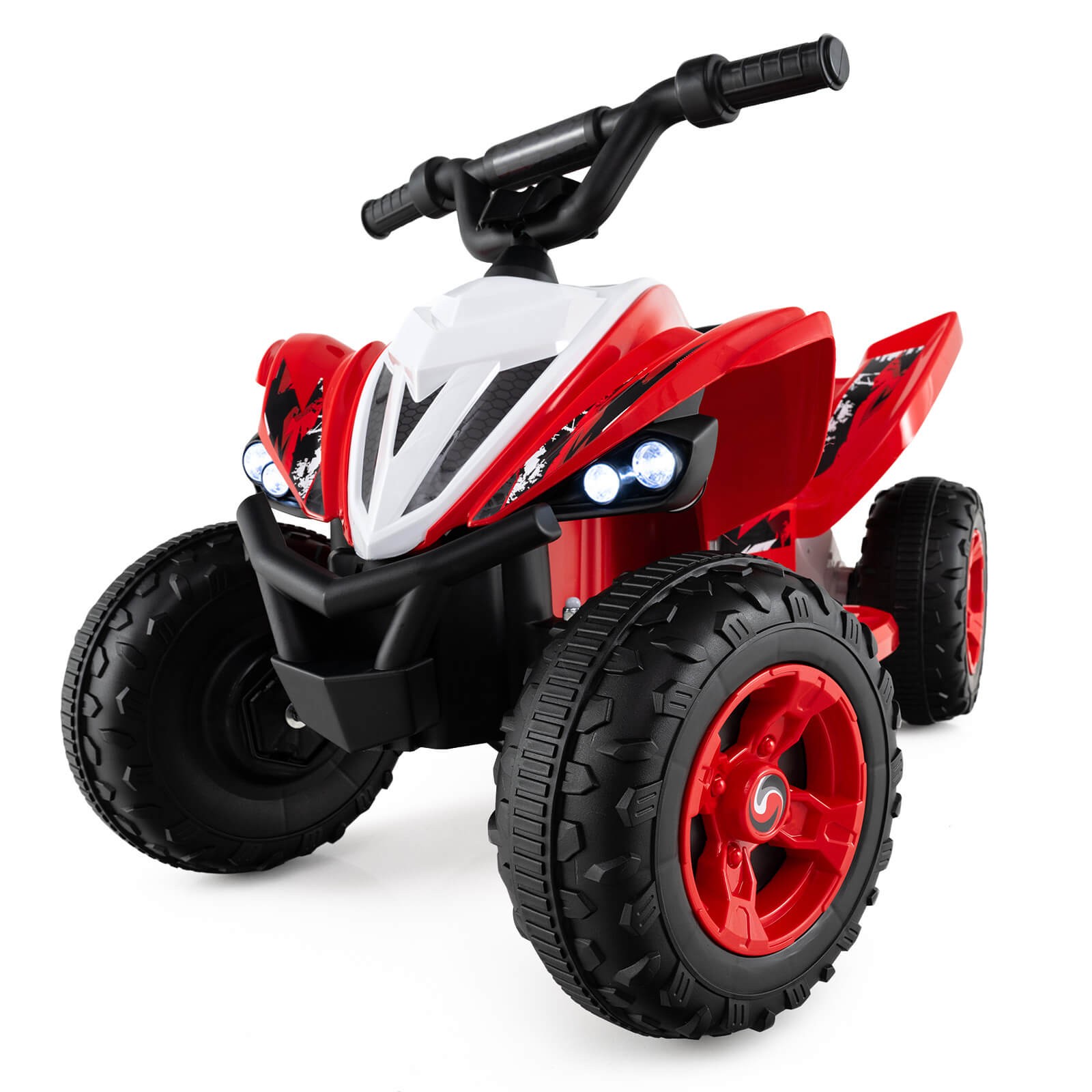 12V Quad 4 Wheeler Ride on Toy with Music, Light, USB Port, Wireless Connection