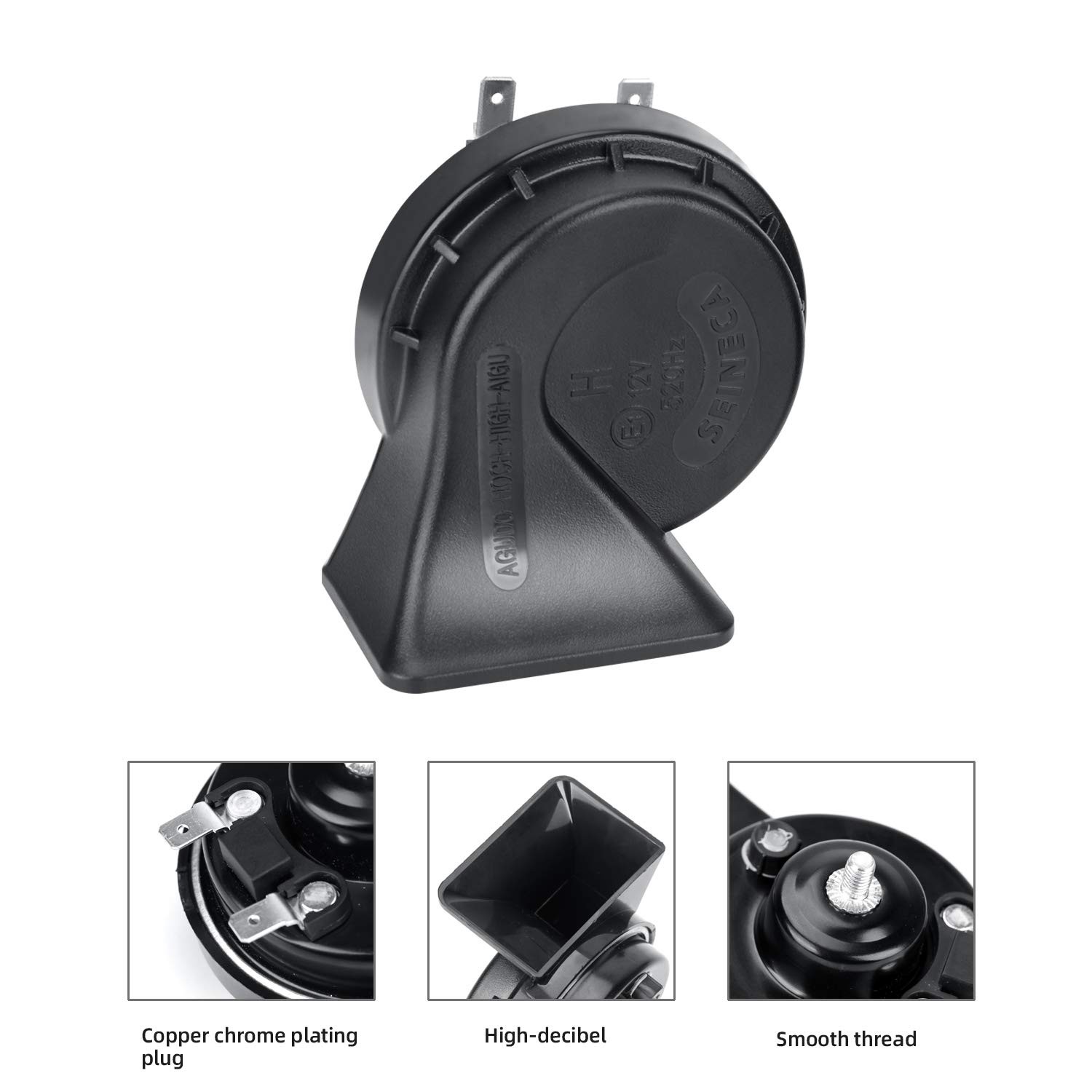 Car Horn Loud Waterproof High-Tone 520HZ Universal for Motorcycle Any 12V Veh…