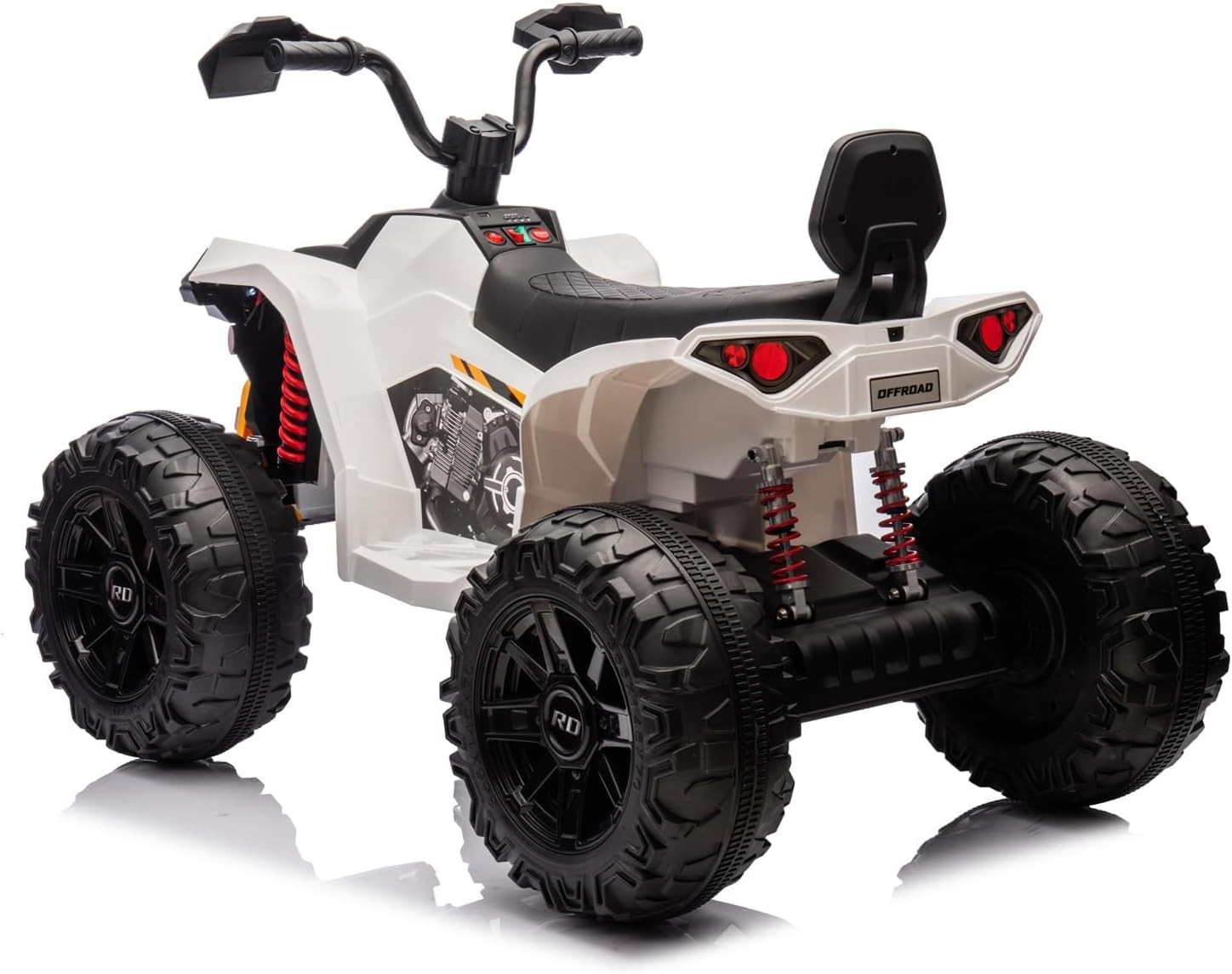 24V Kids Electric ATV 2 Seats,Dual 500W Motors, LED, Music Player, Bluetooth USB