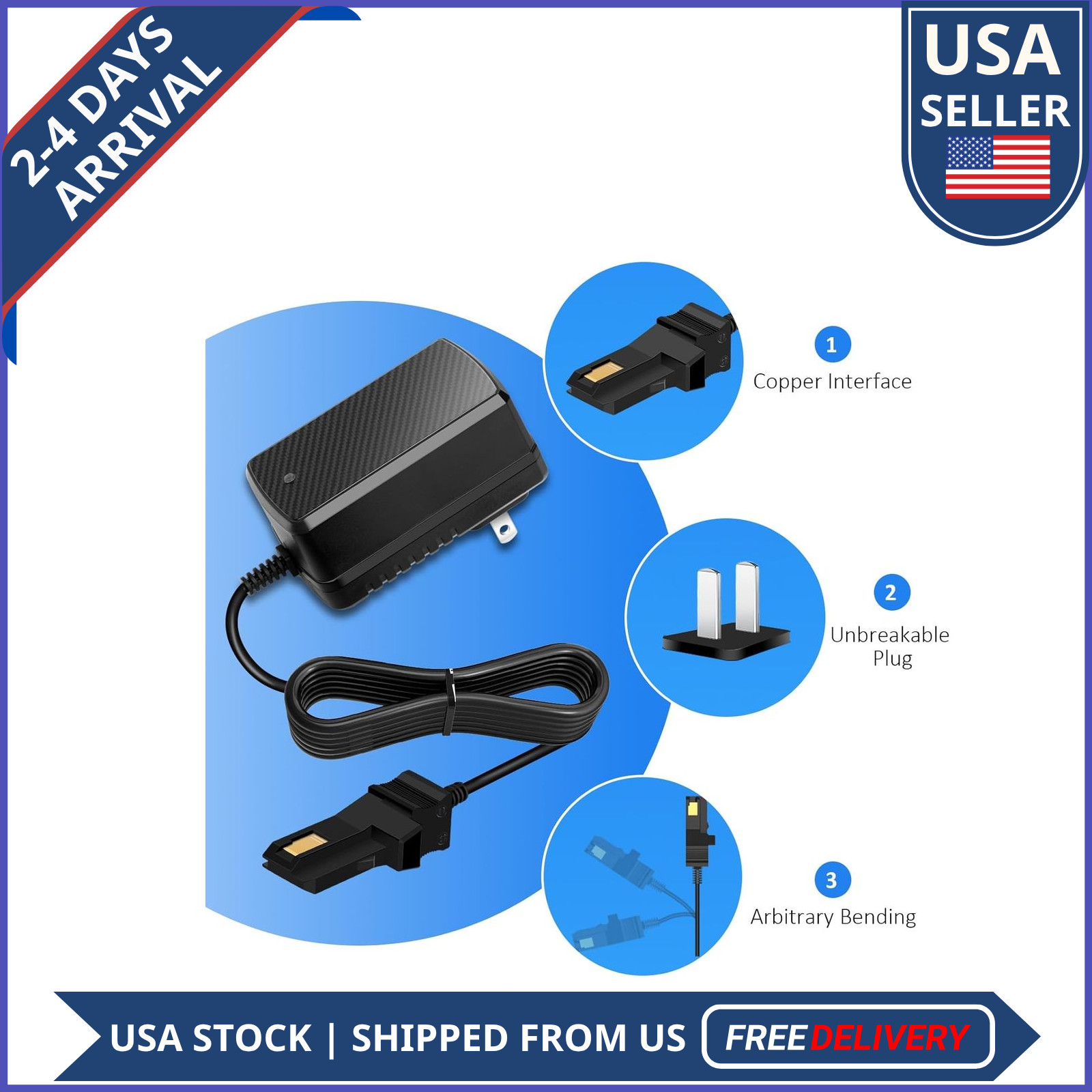 12V Charger for Power Wheels Gray Orange Battery Fisher Price Ride On