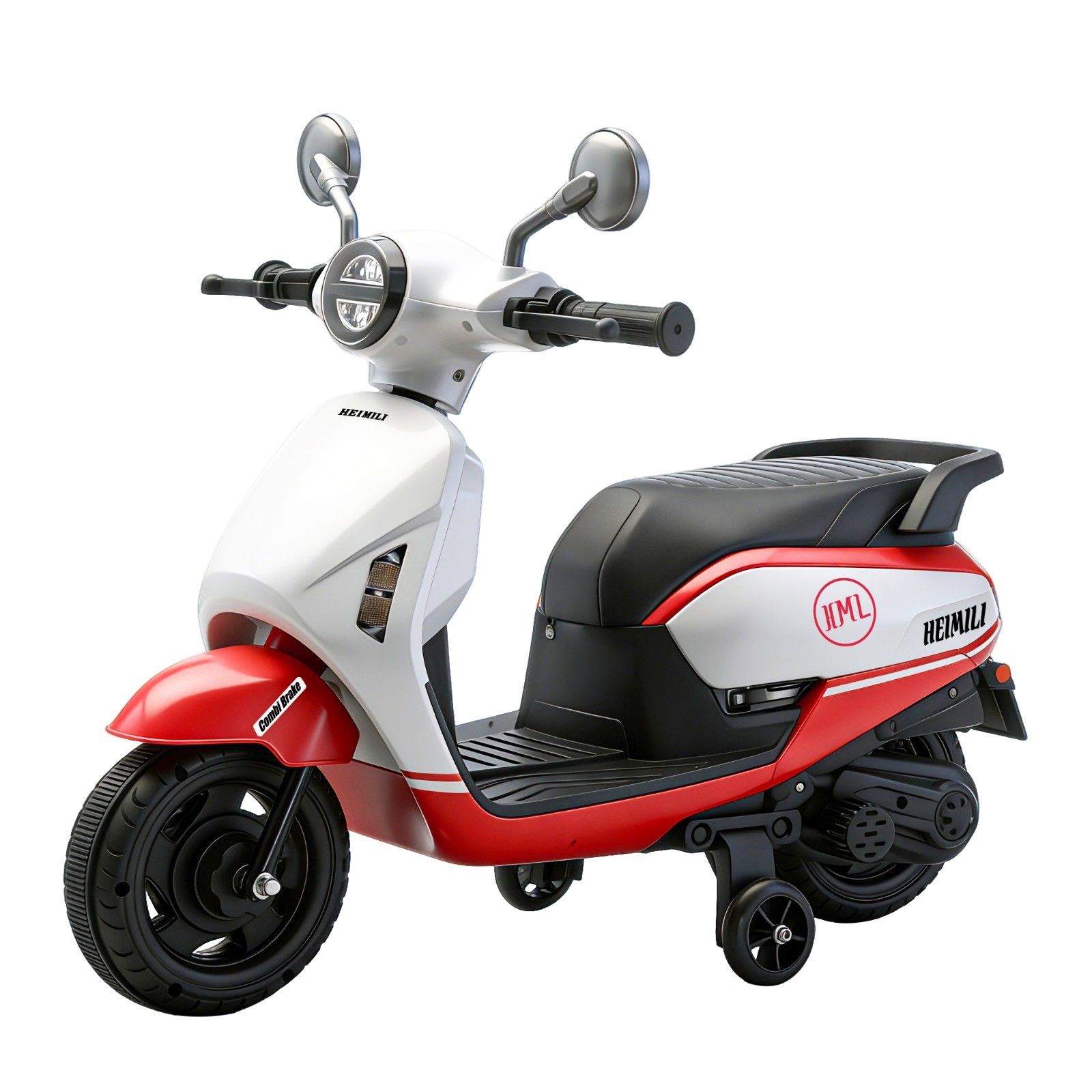 Red 6V Kids Electric Motorcycle ride on Motorbike Age for 1-4 w/ Training Wheels