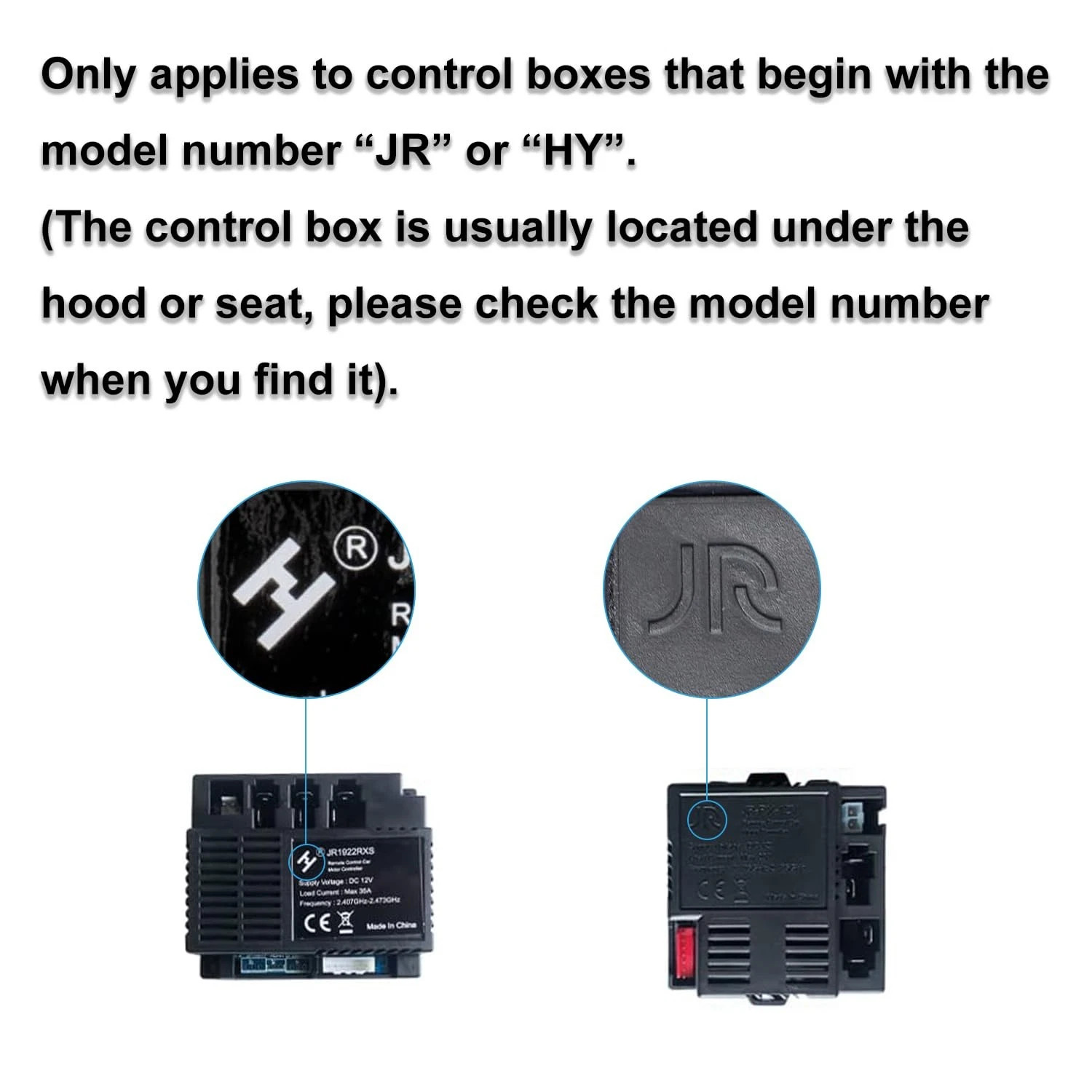 Remote Control Transmitter for Kids Ride On Car 2.4G Replacement