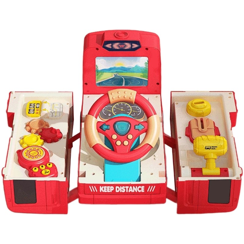 Baby Steering Wheel Toy Musical Lighting Early Learning Educational Toy