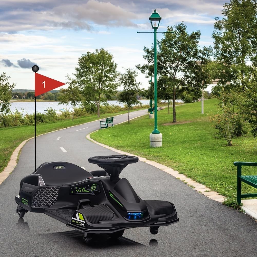 24V Electric Drift Car for Kids – Powerful RC Racing, Ages 8+,Perfect Gift,Black