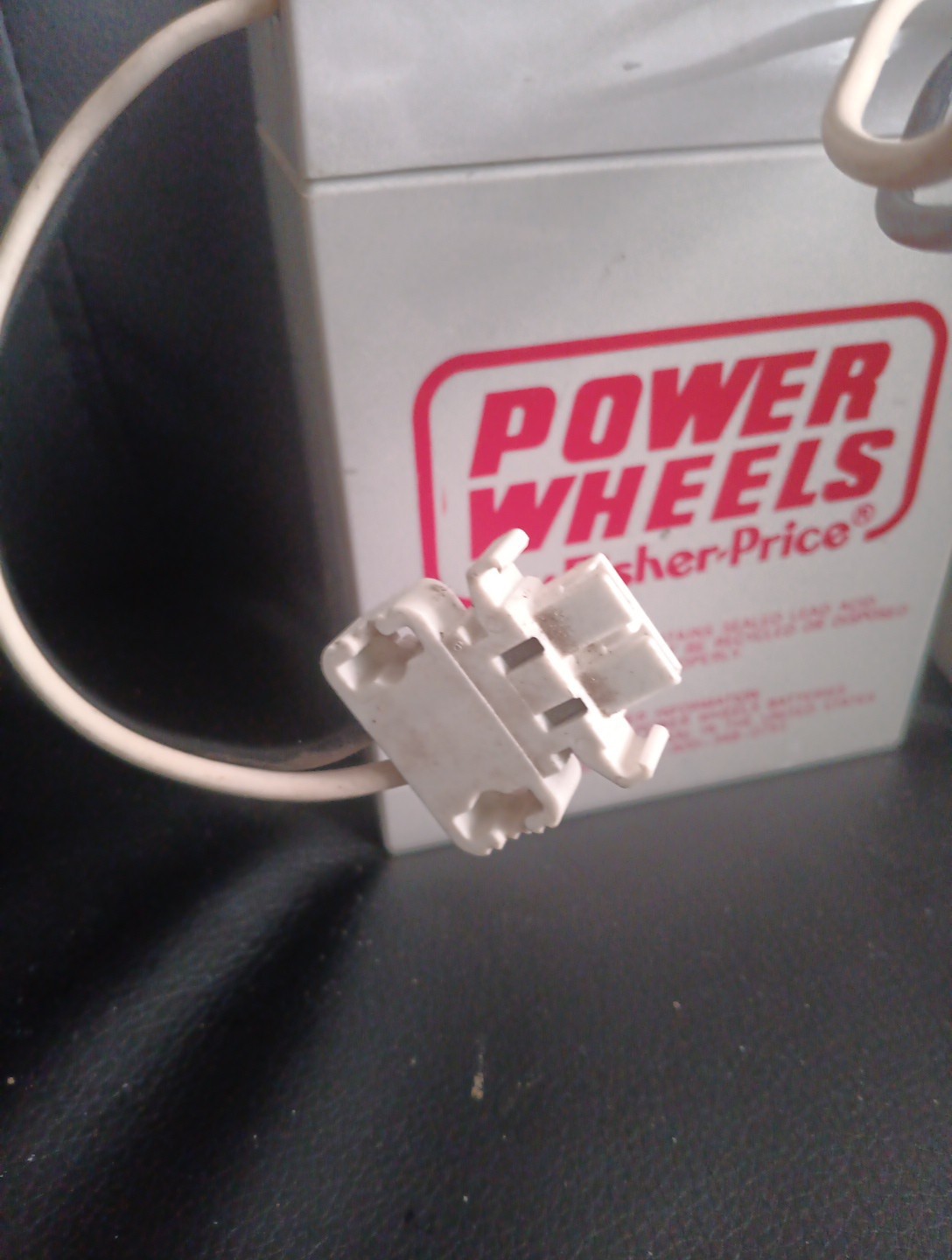 Lot Of 2 Power Wheels Battery 6 Volt Grey Fisher Price (USED PREOWNED) W Fuse
