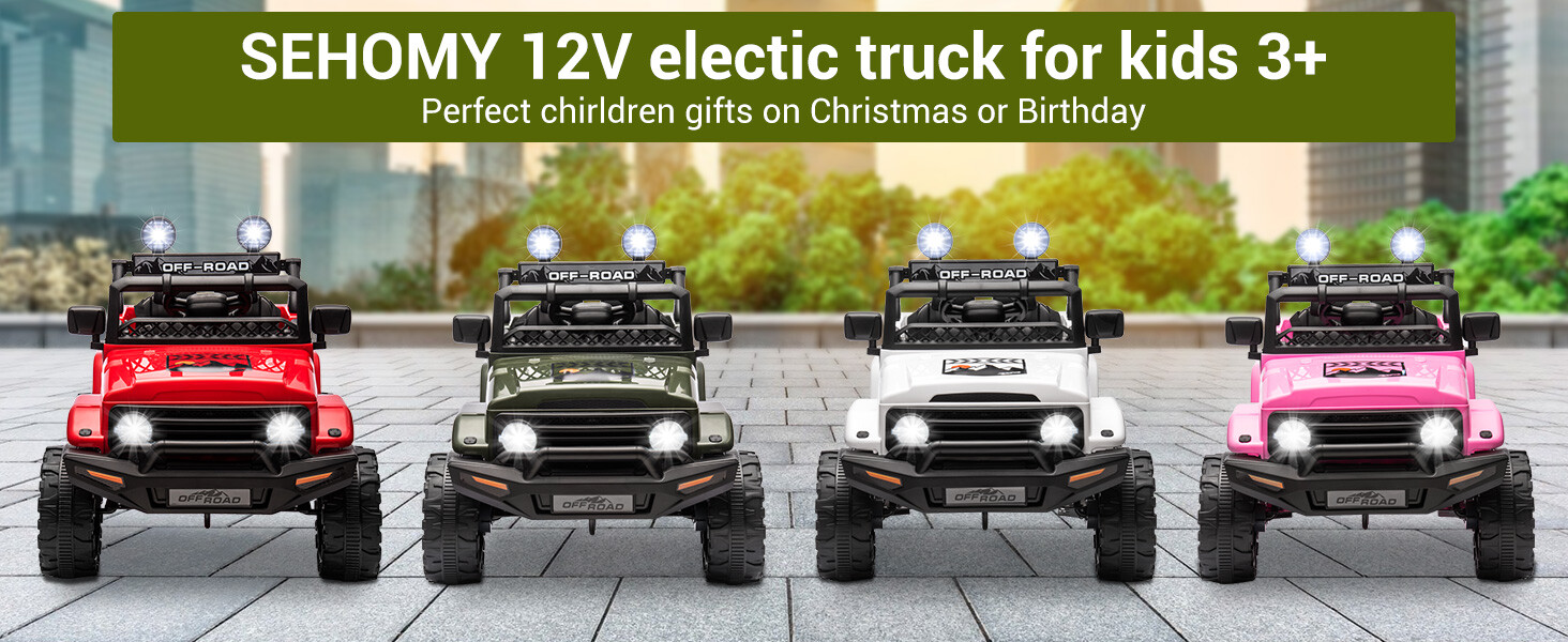 Jeep License Kids Ride On Car 12V Electric Vehicle Toy Truck w/Remote Control