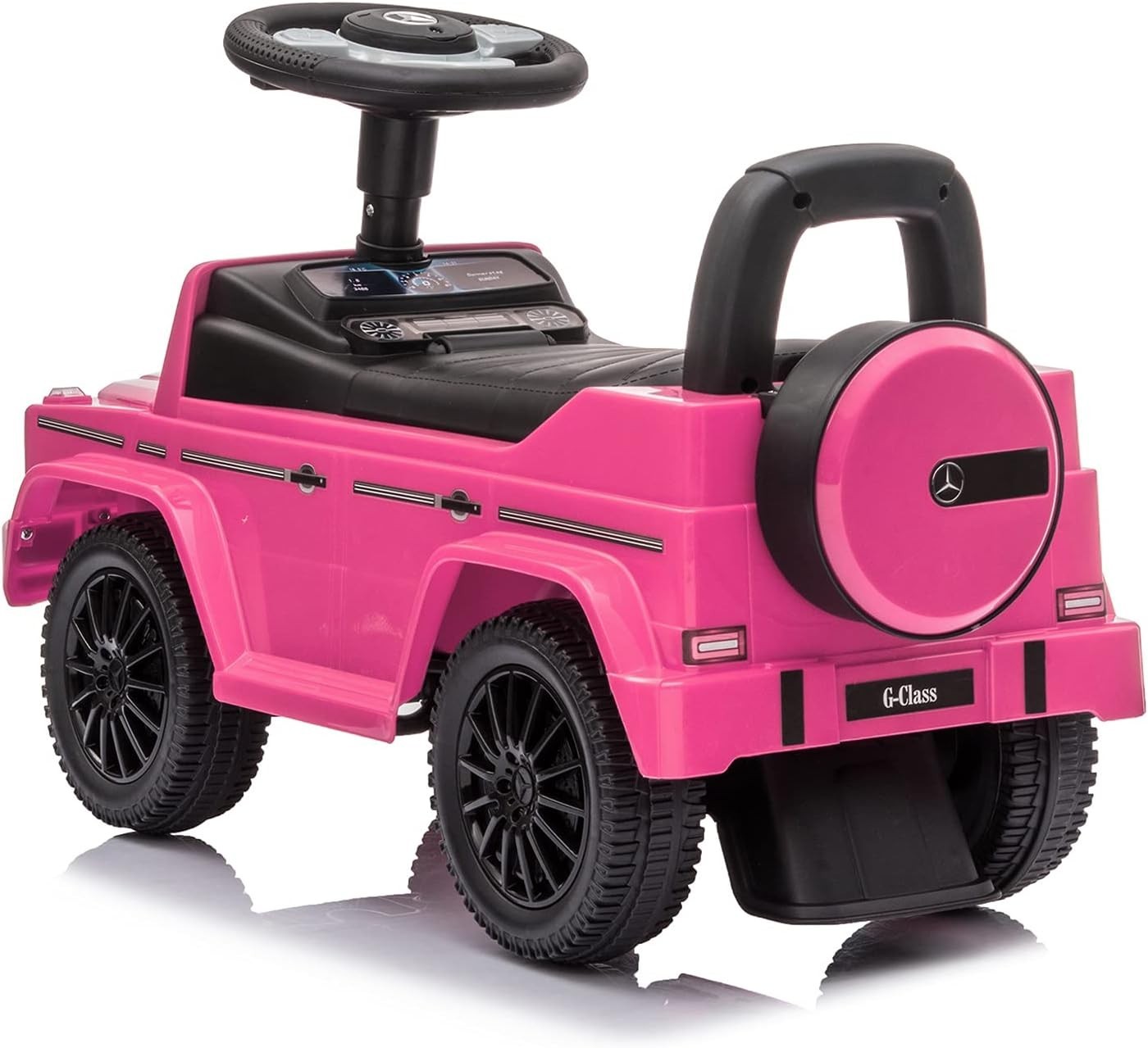 Luxurious 3-in-1 Pink Mercedes G-Wagon Push Car: Safe Ride for Toddlers
