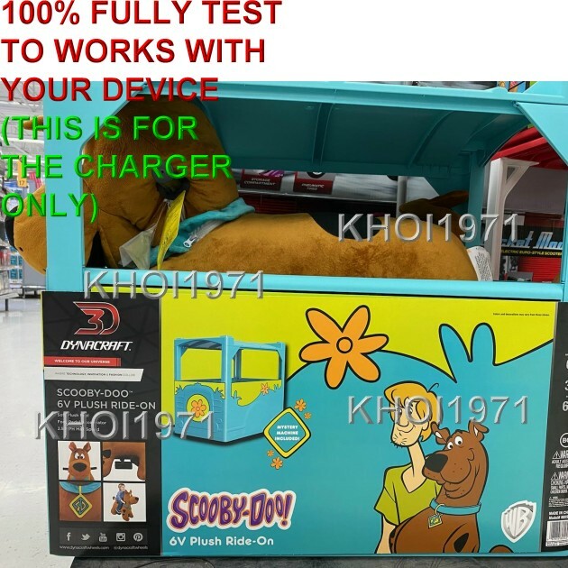 8FT WALL charger AC adapter FOR 8805-45 Dynacraft Scooby doo plush ride on 6V-BA