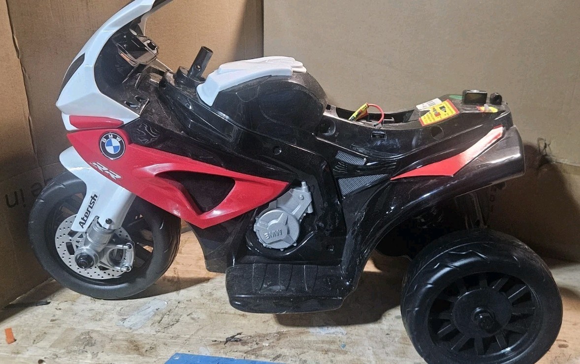 Aterish BMW S1000RR Electric ride-on toy motorcycle. New, No Seat Handlebar.
