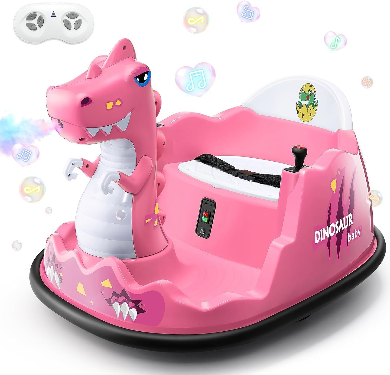 Kids Ride on Car, 12V Bumper Car for Xmas Gift w/ Parent Remote 360 Degree Spin