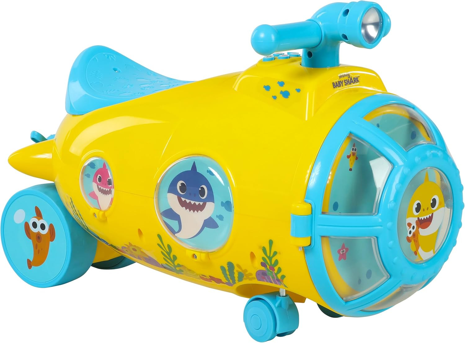 Baby Shark Submarine Ride-On for Ages 1.5-3 Years