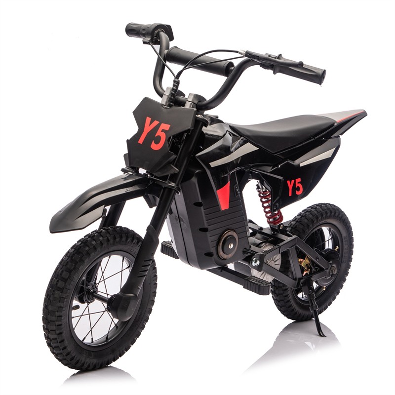 24V Kid Ride On Electric Toy Motocross Motorcycle Adjustable Speed for Aged 5-15