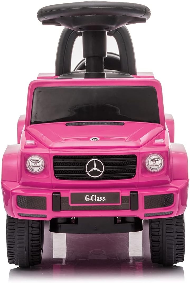 Luxurious 3-in-1 Pink Mercedes G-Wagon Push Car: Safe Ride for Toddlers
