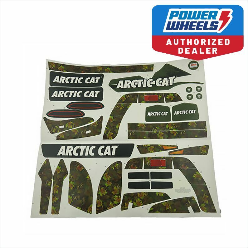 Power Wheels CGY61 Camo Arctic Cat Decal Label Sheet Genuine Fisher Price