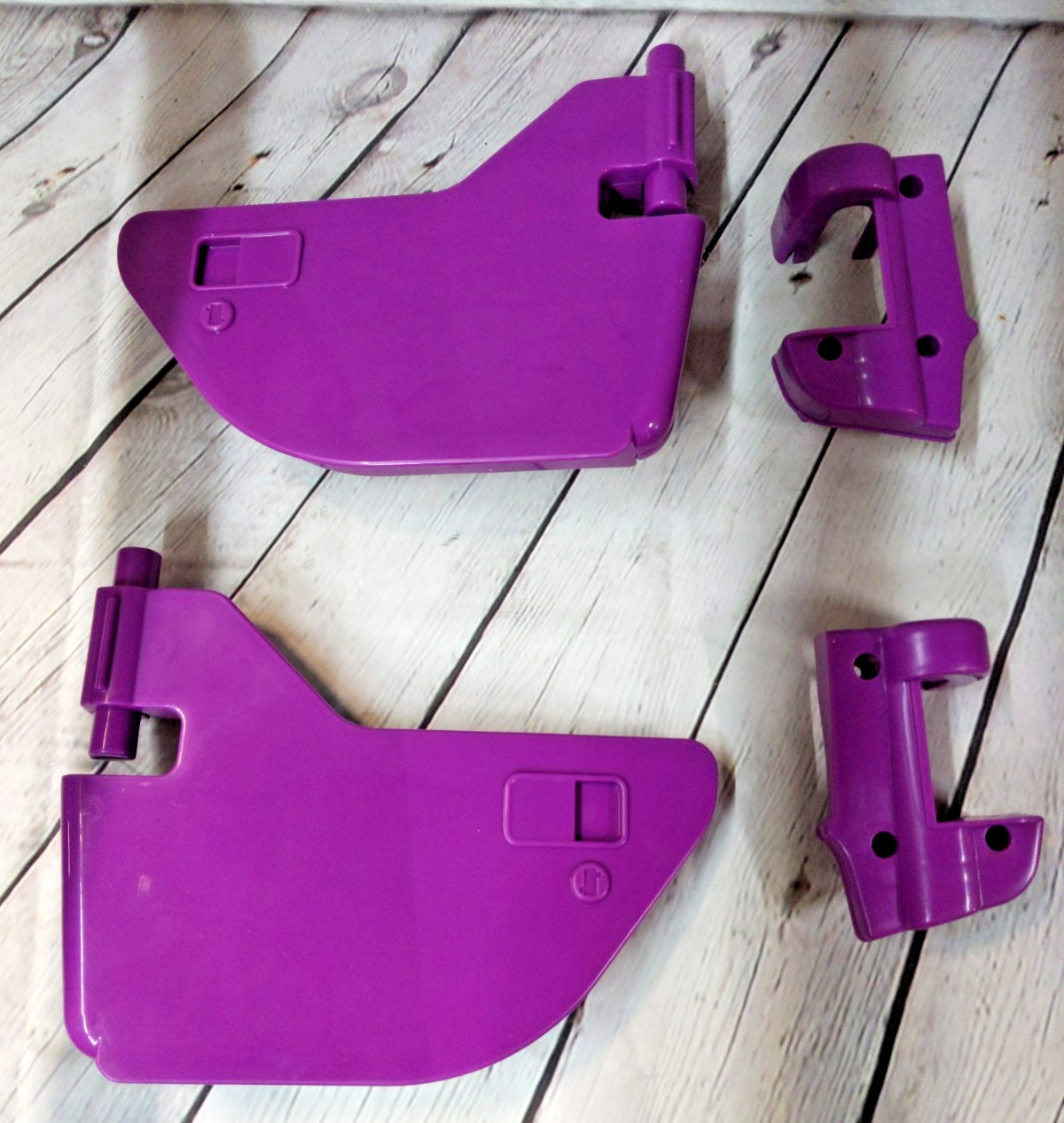 Genuine Power Wheels Barbie Jammin Jeep Doors and Hinges Purple
