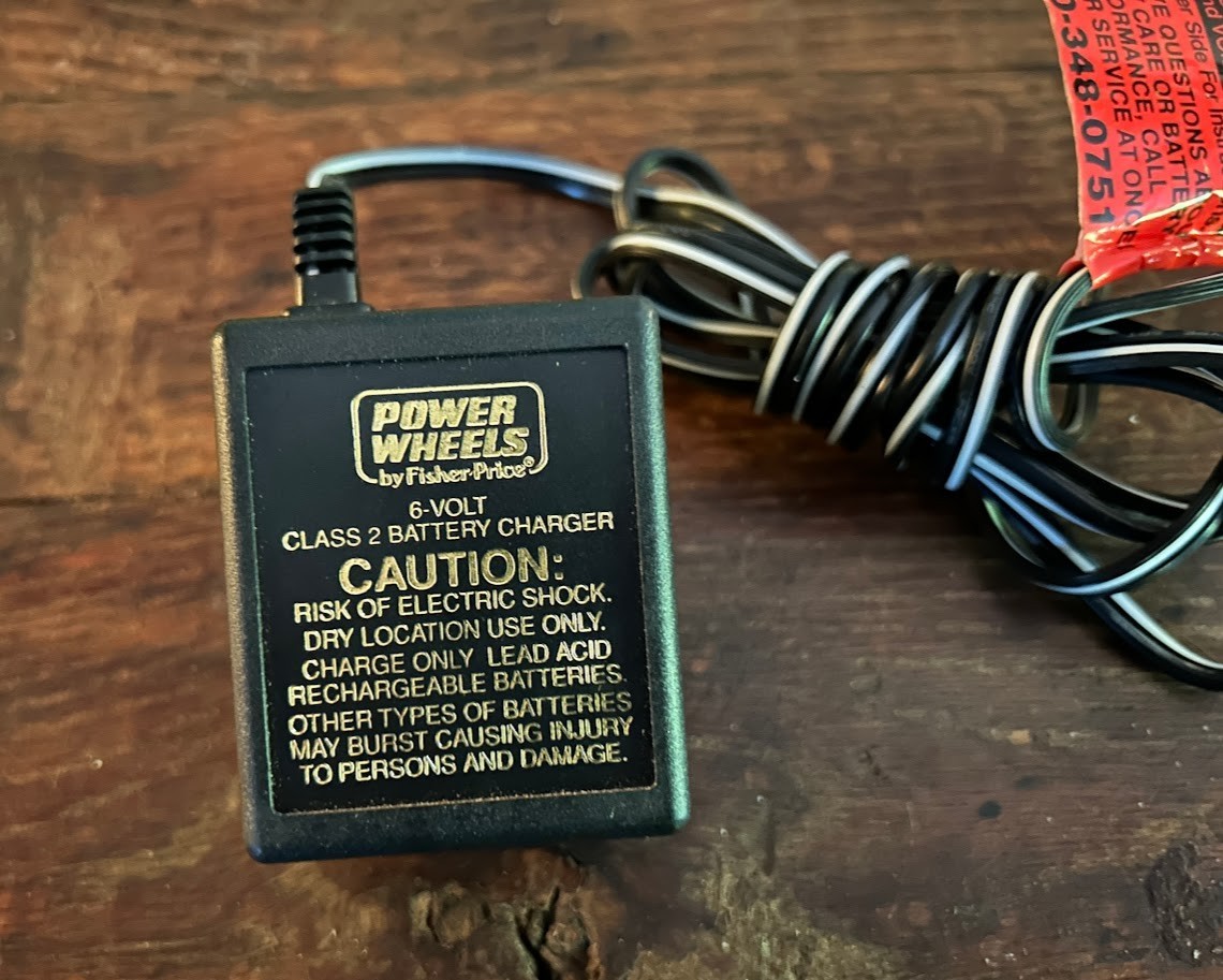 New Power Wheels 6-Volt Battery Charger 00801-0975 Model C-6080
