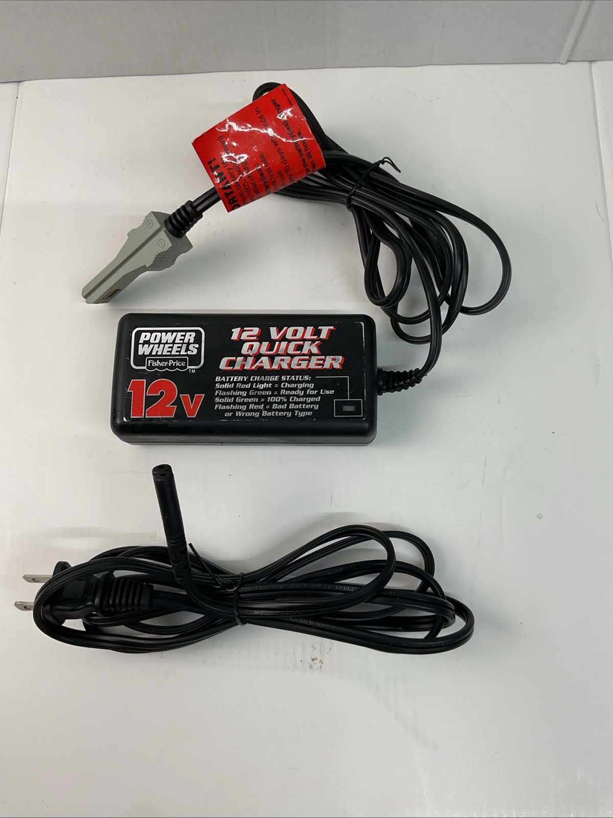 Fisher Price Power Wheels 12 Volt Quick Charger Model 00801-1429